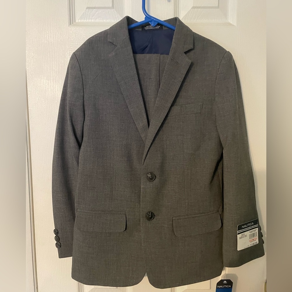 Boys Nautica Brand Size 10 suit jacket and pants